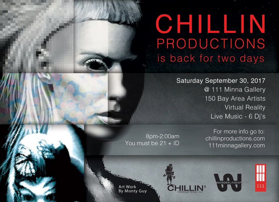 Chillin Productions Flyer September 2017 at 111 Minna Gallery