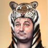 cropped David Grizzle year of the tiger bill murray 4500 acrylic.canvas 32x24