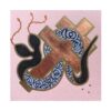 Seibot Orthodox Cross Serpent 175 Copper Leaf Latex paint Metallic Ink glitter 6x6 2023 scaled