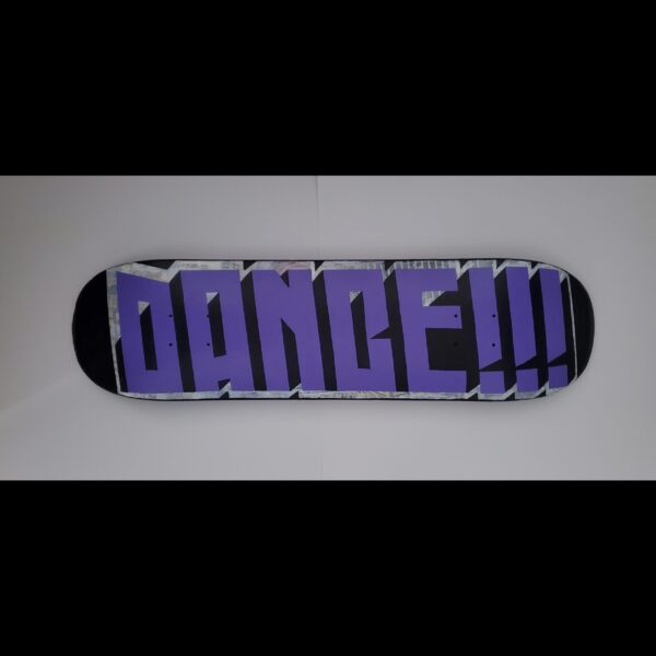 D Young V DANCE 250 Mixed Media on Skate Deck 8x30.5in. 2022 scaled