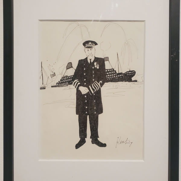 Jack keating Captain Smith 300 Pen Ink 15x19in. 1988.fixed