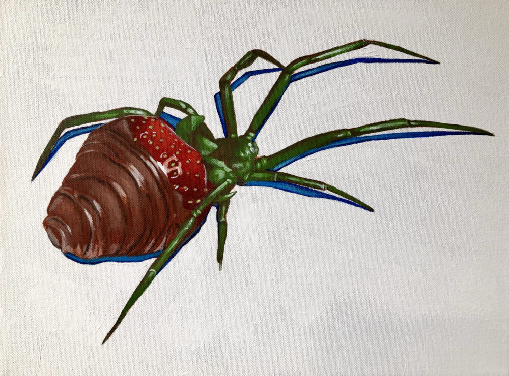 Robert Bowen Strawberry Surprise 900 Acrylic on canvas 12x9 scaled scaled