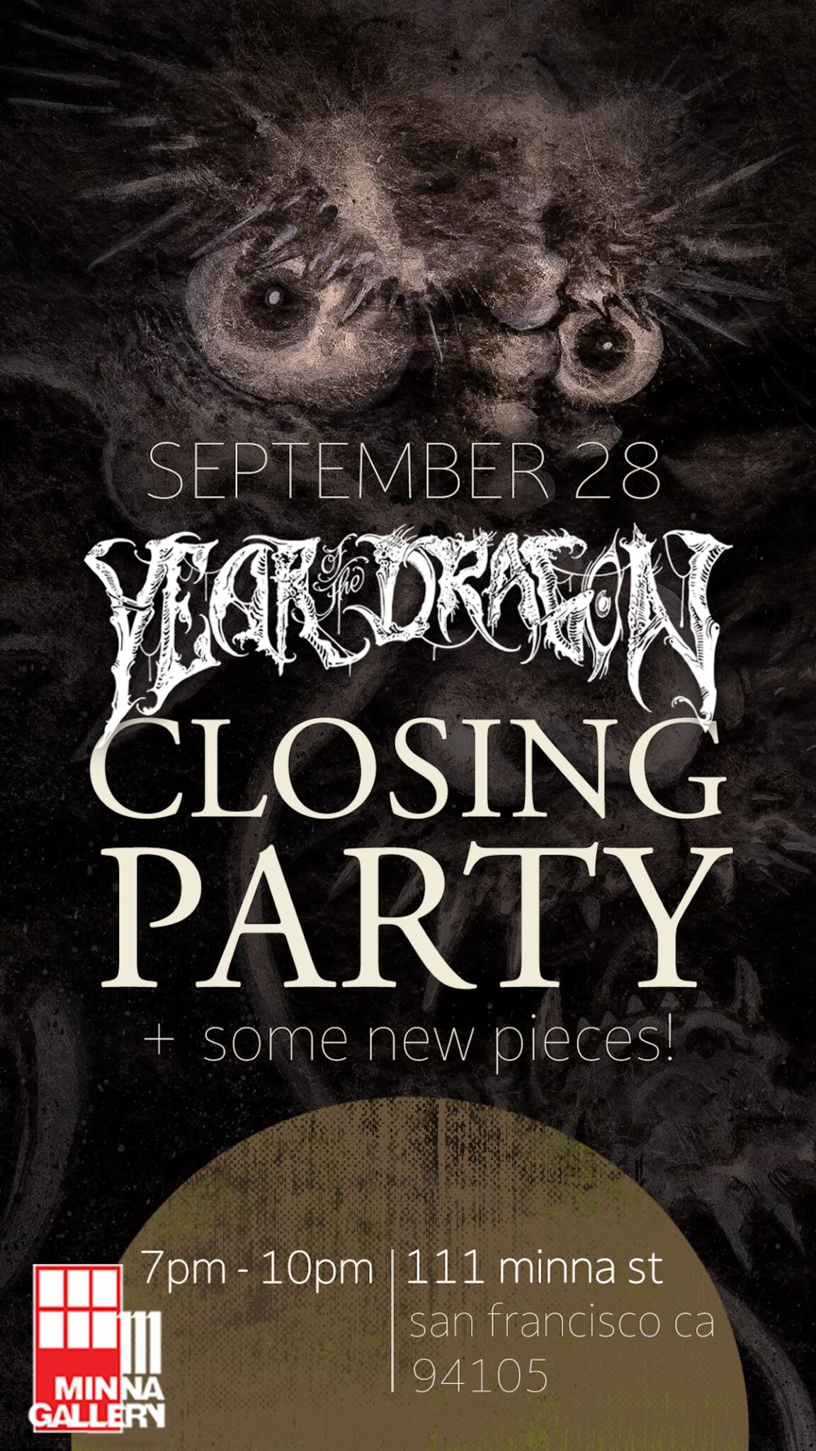 Year of the Dragon Closing Party Flyer