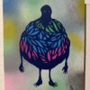 Attaboy Actual Sigh 26 90 Edition of 100 acrylic on wood panel customized silkscreen hangs on wall 8 x 10 x .75 2024