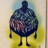 Attaboy Actual Sigh 37 90 Edition of 100 acrylic on wood panel customized silkscreen hangs on wall 8 x 10 x .75 2024