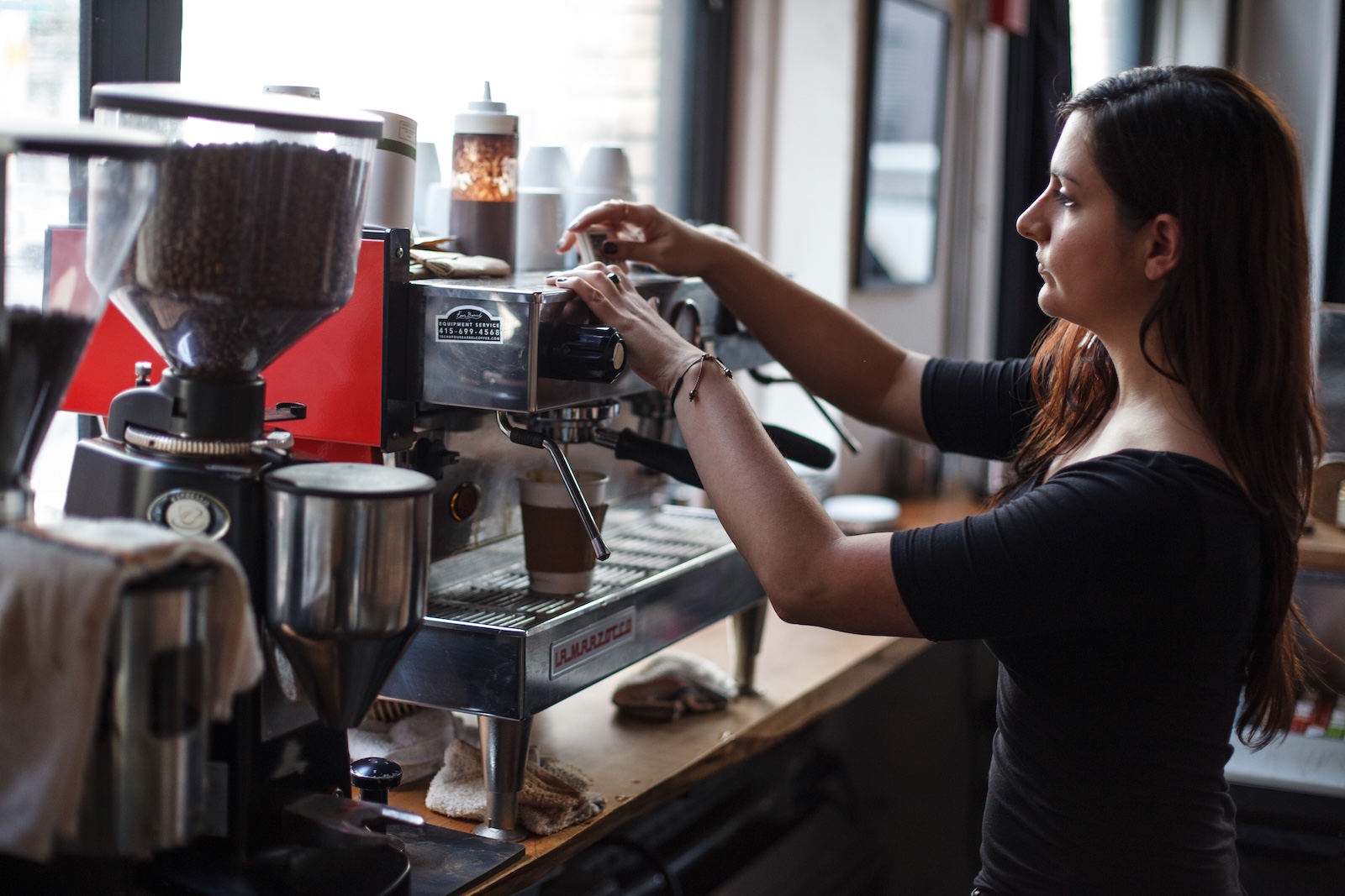 Red Door Coffee Header