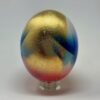 LadyMags X Jess Schwartz Bokeh 500 Spray Ink and 24K Gold Leaf on Ostrich Egg 6x4.75in 2025 scaled