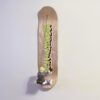 Hang In There Ron The Killer Mix media PLA Print with acrylic fluorescent paint on a skateboard 3500 32x8x9 2024