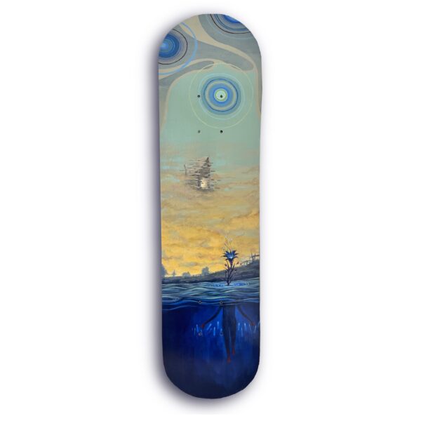 After20The20Flood Brent20McHugh Acrylic20on20Skateboard 900 8x31inch 2025