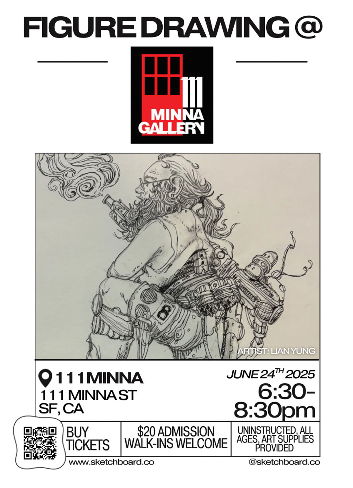Figure Drawing at 111 Minna Gallery