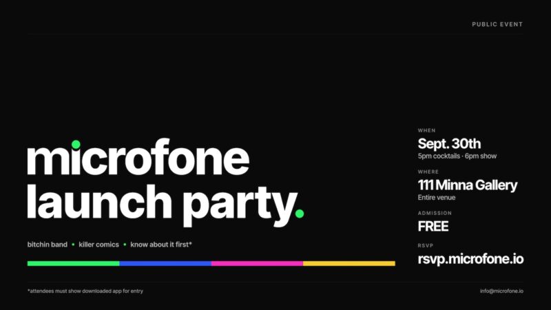Microfone Launch Party