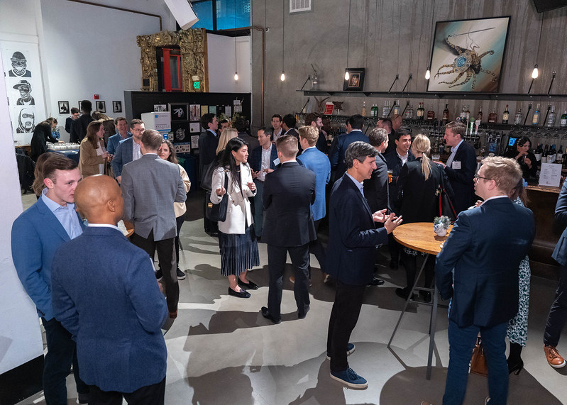 Guests gather at HCPEA at 111 Minna Gallery in January 2024.