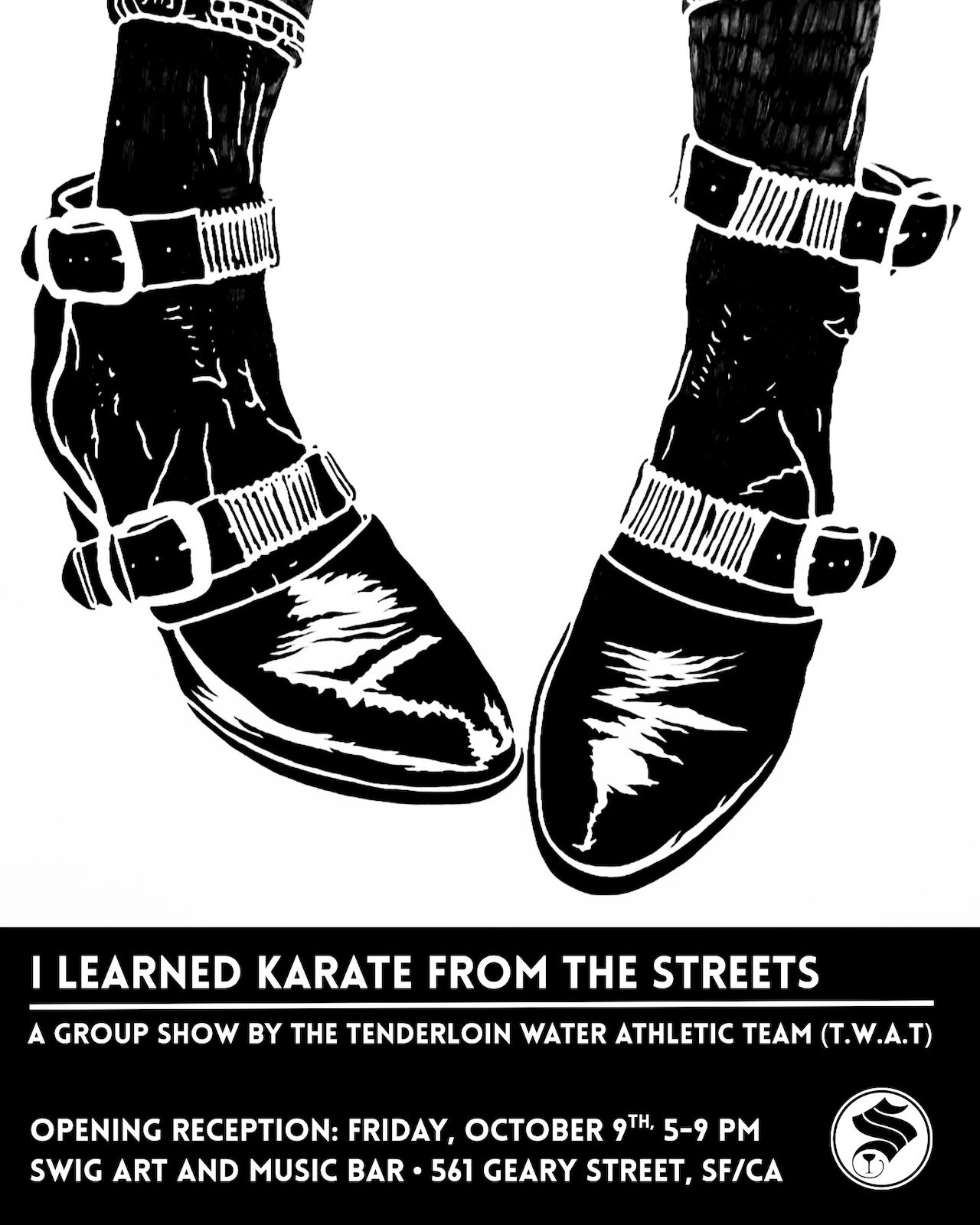 T.W.A.T. at SWIG Bar and Gallery 10-9-26 Flyer