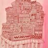 Moving City Red on Pink
