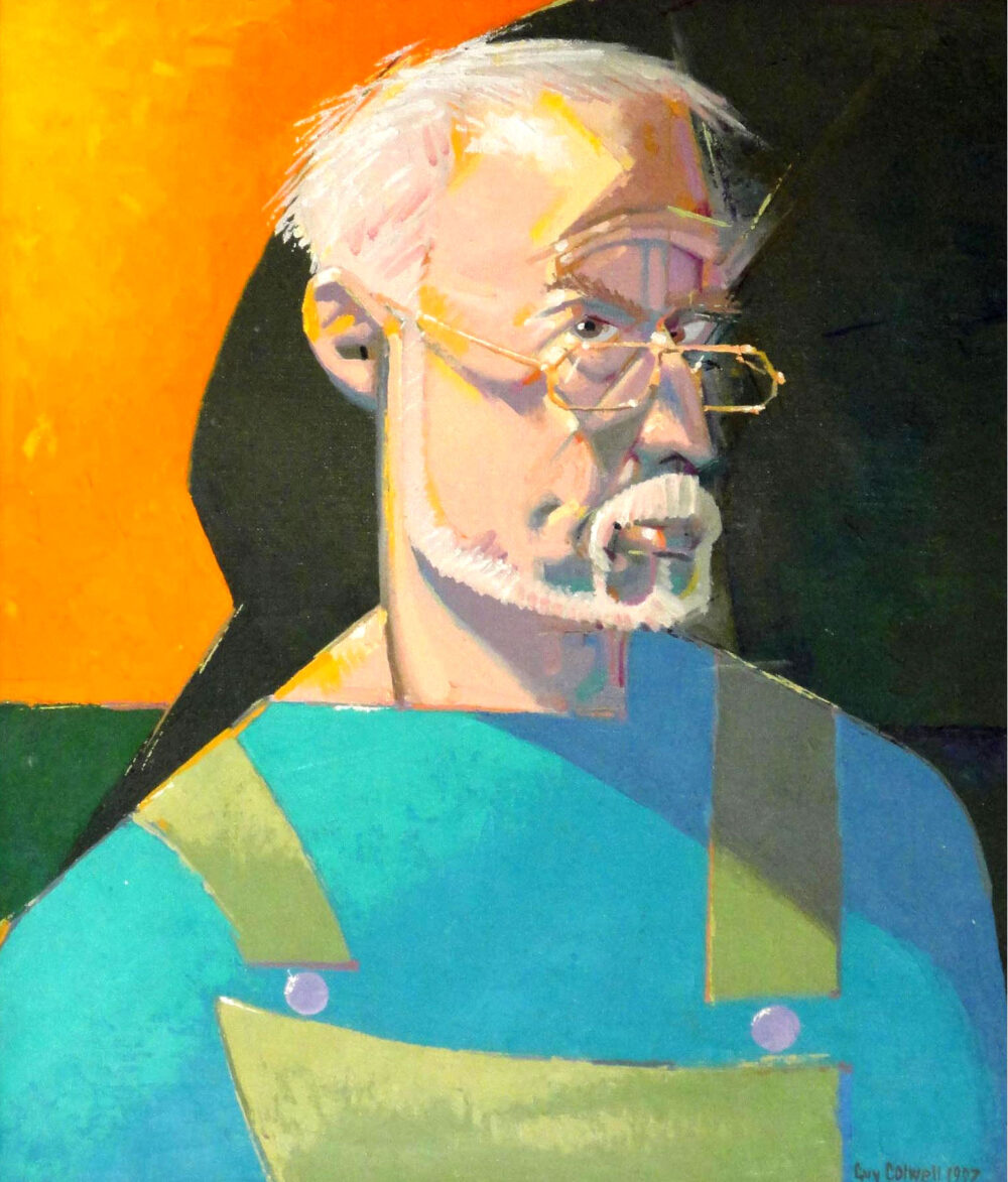 Self Portrait in Green Overalls