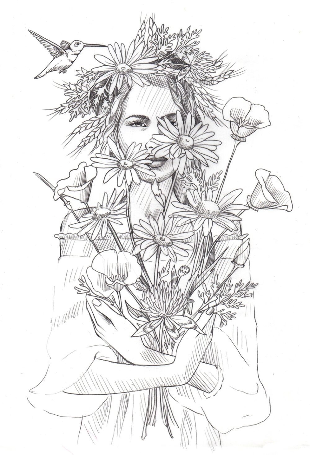 Wild Bouquet Sketch