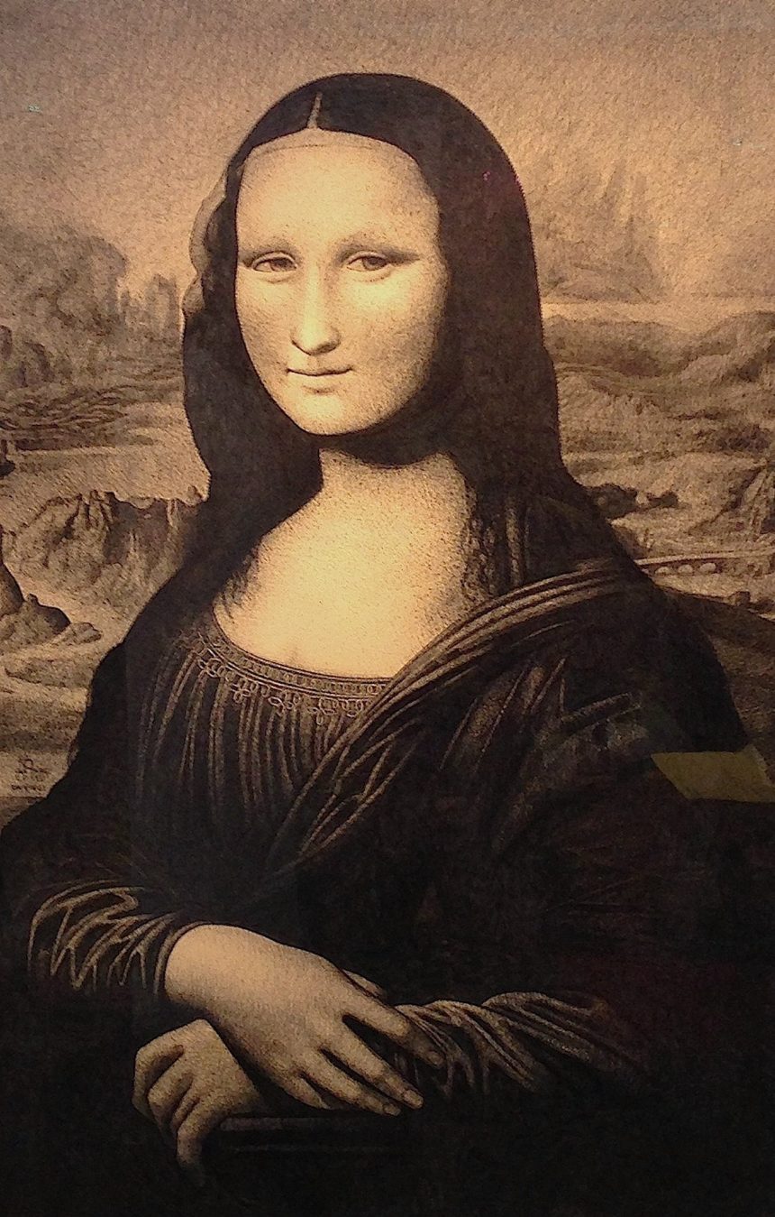 Mona Lisa in Ballpoint Pen